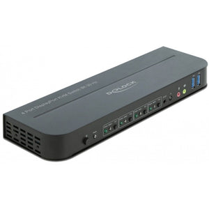 Delock DisplayPort 1.4 KVM Switch KVM-Switch (black, 8k 30 Hz, USB 3.0, audio)