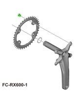Shimano fc-rx610 rx600 u8000 m6000 m510 chainring bolts