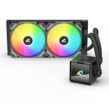 Refroidissement par eau Sharkoon s50 argb (noir, pwm 4 broches)