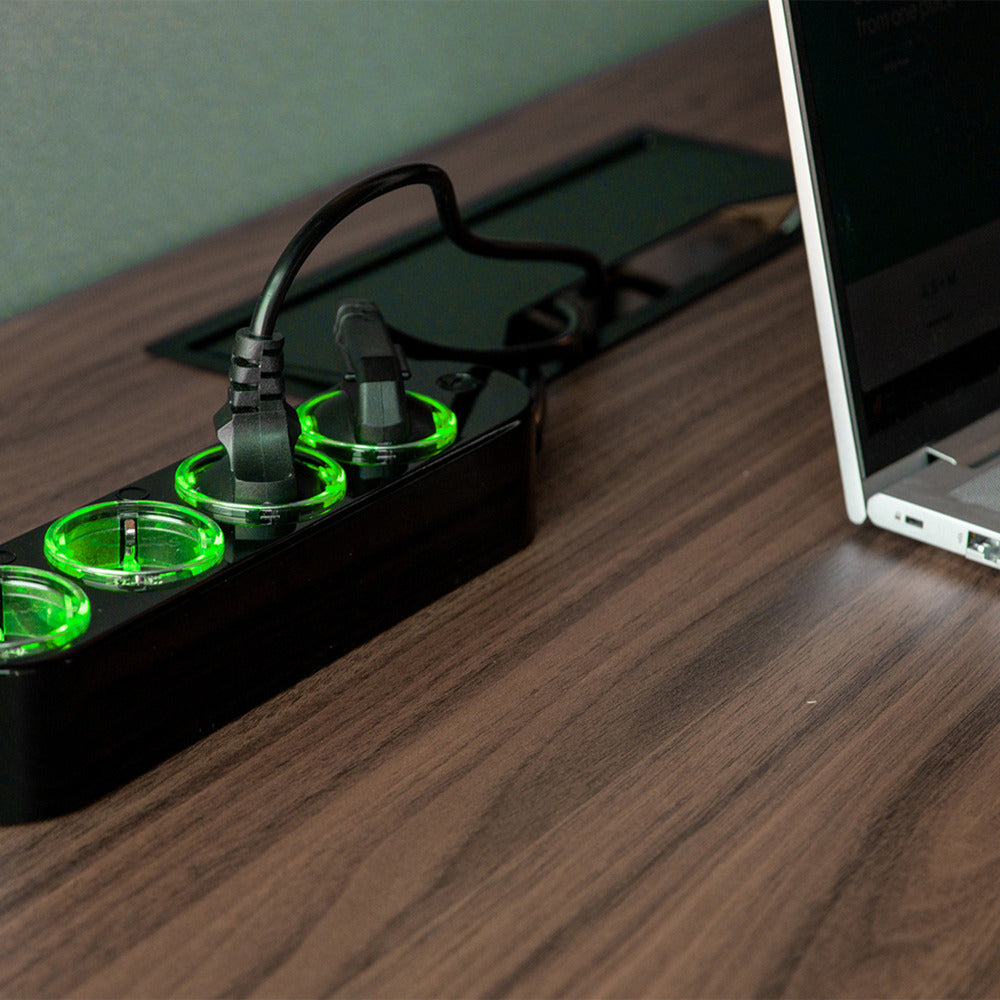 Shelly Power Strip Gen4 Power Strip (Black, Wi-Fi, Bluetooth, Zigbee)