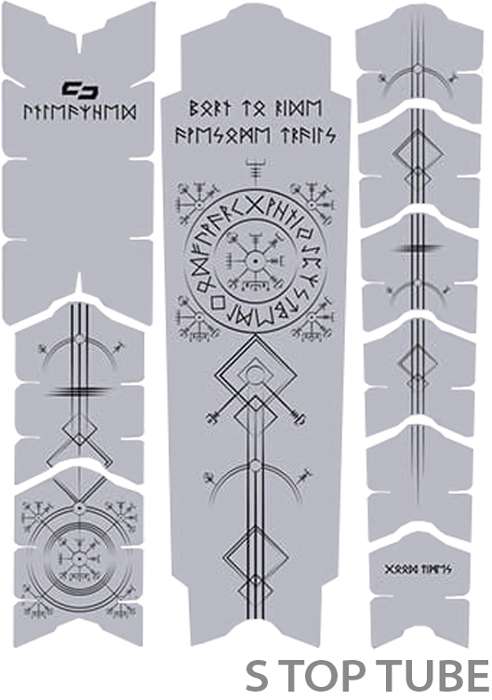 Unleazhed unscratch frame protector film - runes of shred black matt