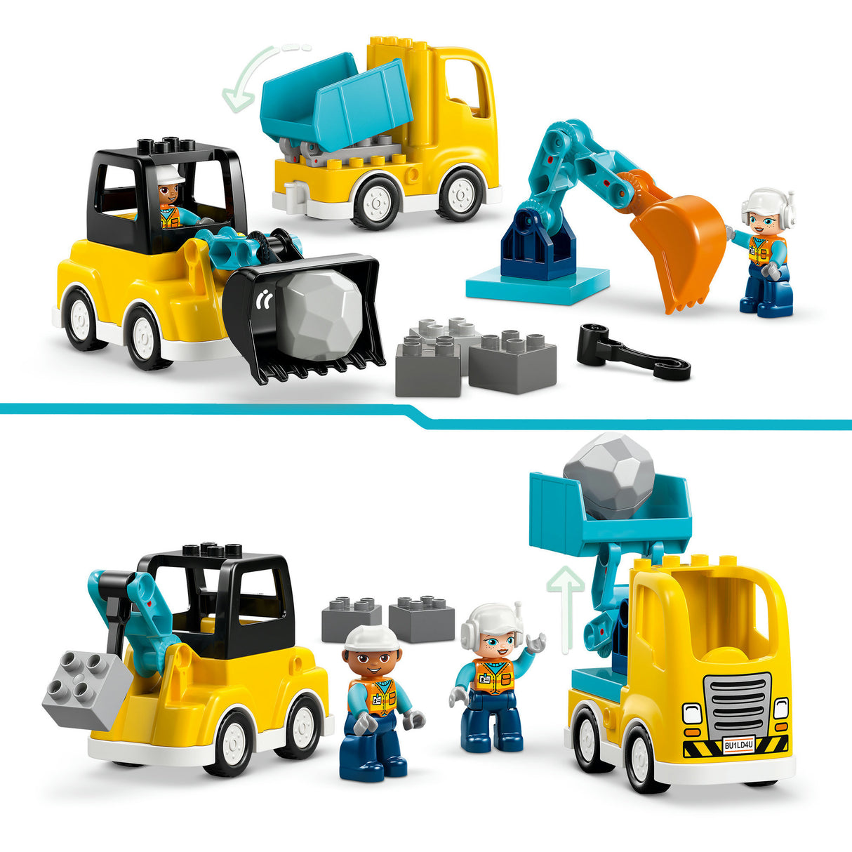 Lego duplo town 10475 3i1 entreprenørkøretøjer