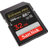 Sandisk Extreme Pro SDHC 32 GB Memory Card (Black, UHS-I, Class 10, U3, V30)