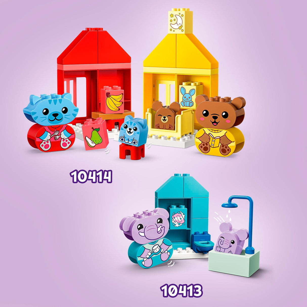 Lego Duplo LEGO DUPLO 10414 Mo Chéad Nósanna Laethúla Ag ithe agus ag codladh