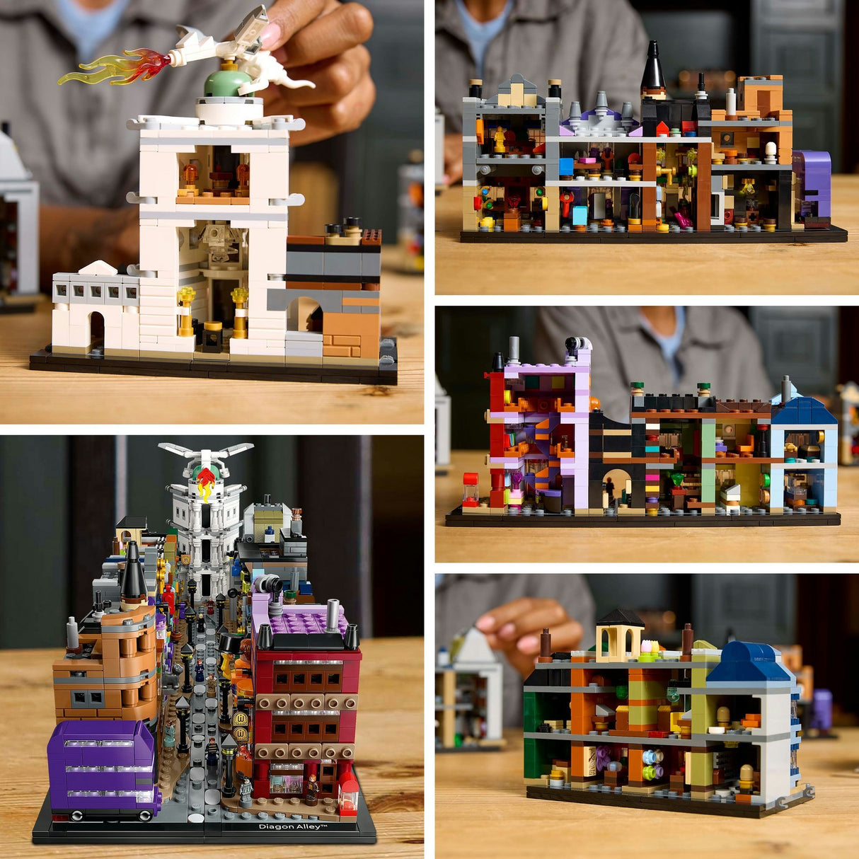 Lego 76444 Harry Potter As Lojas do Feiticeiro do Beco Diagonal