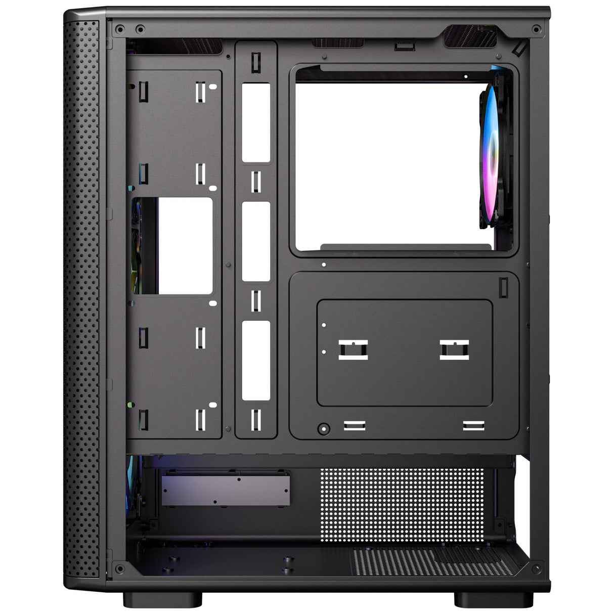 Custodia midi tower Antec vx310 argb (nera | 3x usb-a | vetro temperato)
