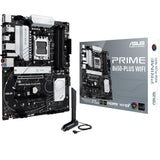 Asus prime b650-plus wifi socket am5 moederbord (zwart zilver, raid, 2.5gb-lan, wi-fi 6e, bt 5.3, sound, atx)
