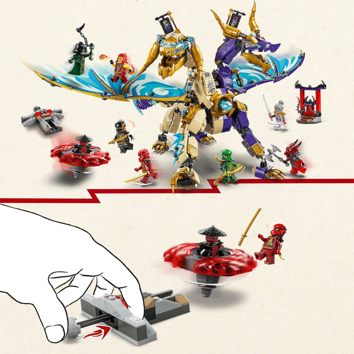 Lego Ninjago 71836 łukowy smok koncentracji