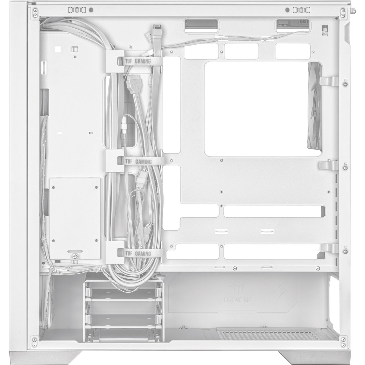 Asus TUF Gaming GT302 ARGB Midi Tower Case (White | 2x USB-A | 1x USB-C | RGB | Tempered Glass)
