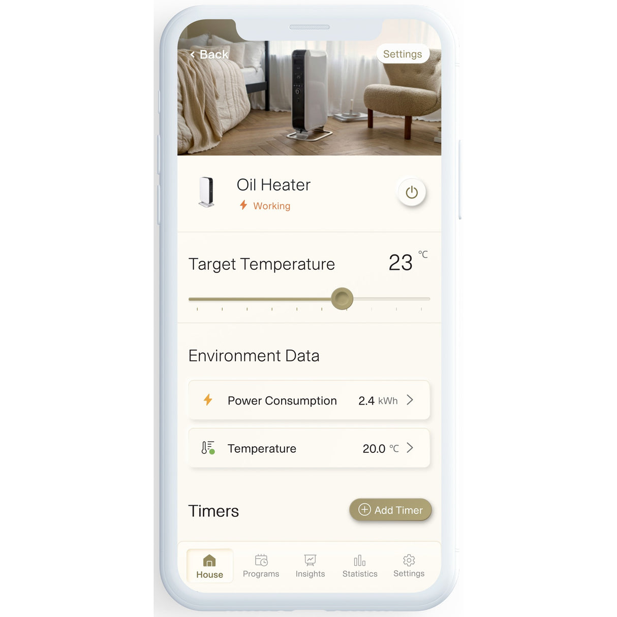 Mill jemný vzduch wifi olejový radiátor oil2000wifi3 black