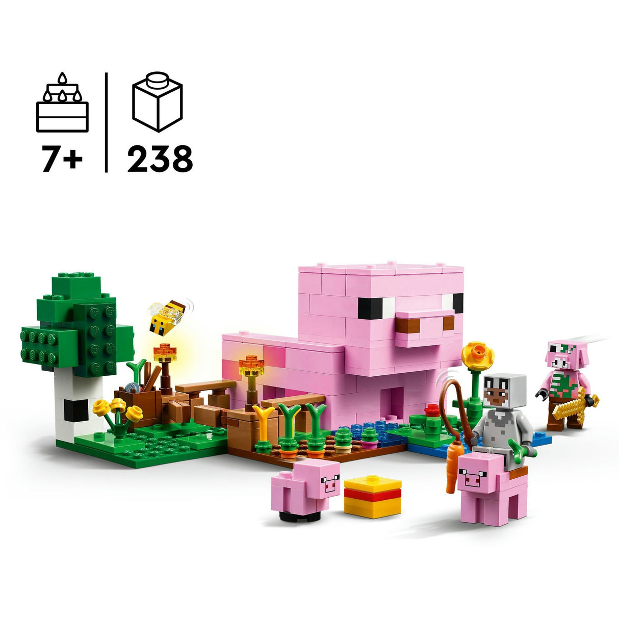Lego minecraft 21268 domeček pro prasátko