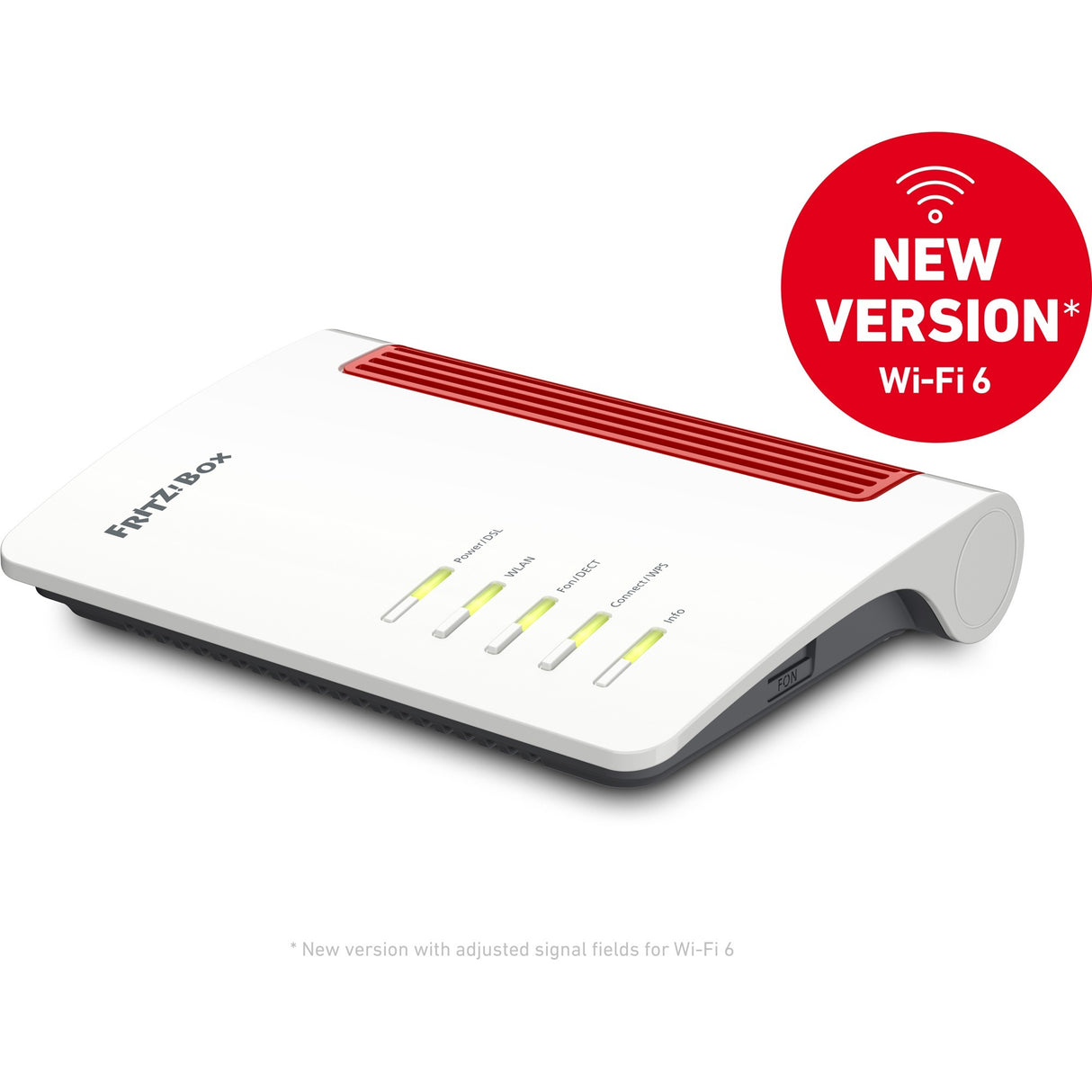 Fritz! Box 7530 AX International Router (White Red, Mesh Wi-Fi)