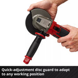 Einhell batteri vinkelslip te-ag 18 125-2 li (1x4,0 ah) vinkelslip (röd svart, inkl. 4,0 ah power x-change batteri och laddare)