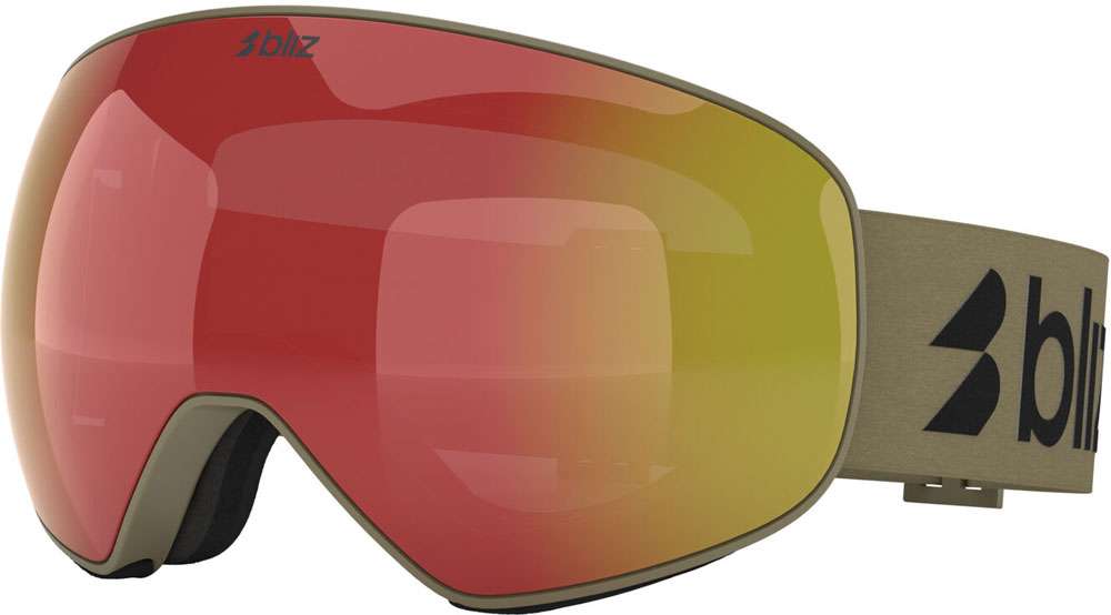 Bliz floz brown w red multi - ski goggle