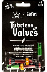 Peaty's 50to01 mk2 tubeless 42mm valves