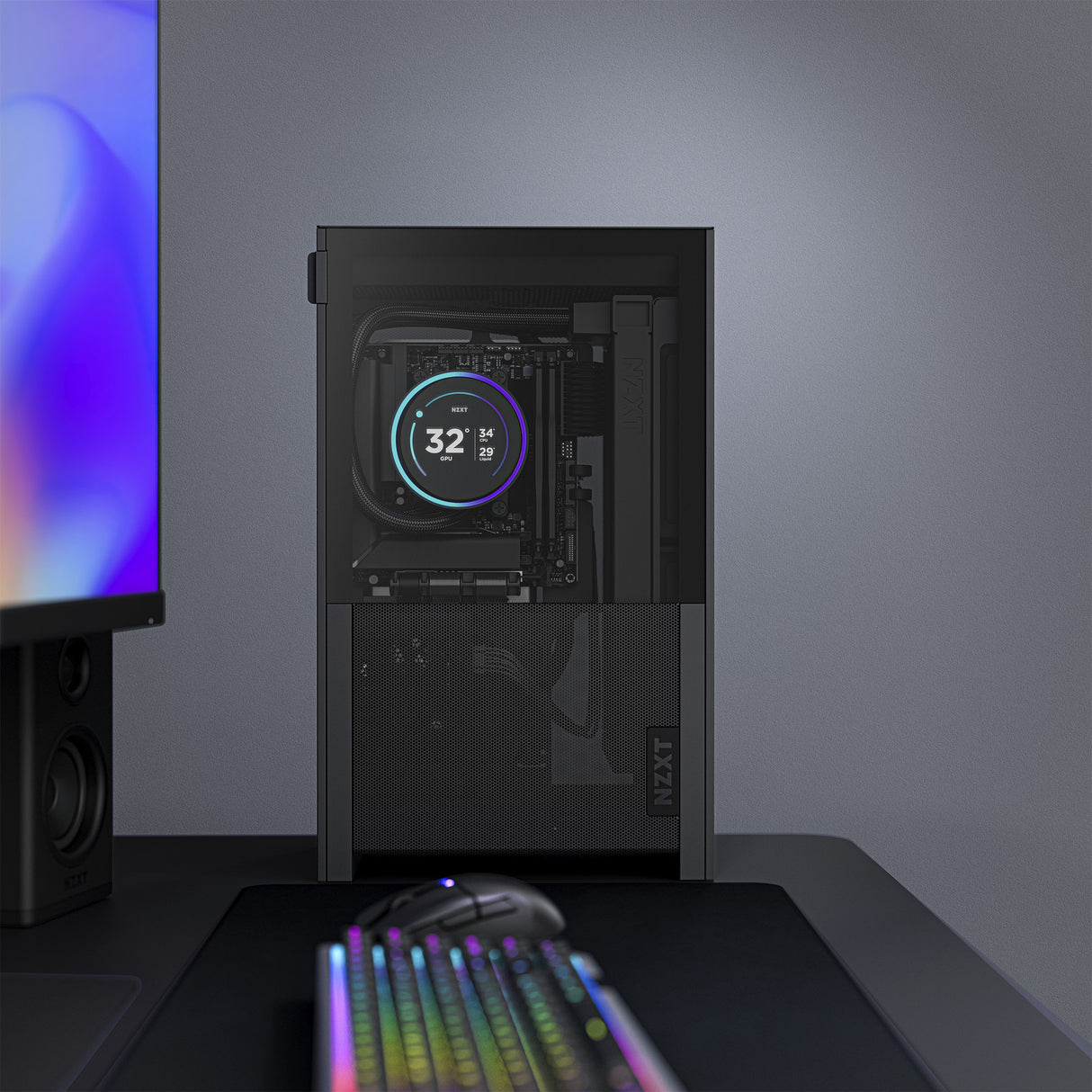 NZXT H2 Flow Mini Tower Case (Black | 2x USB-A | 1x USB-C | Tempered Glass)