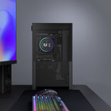 NZXT H2 Flow Mini Tower Case (Black | 2x USB-A | 1x USB-C | Tempered Glass)