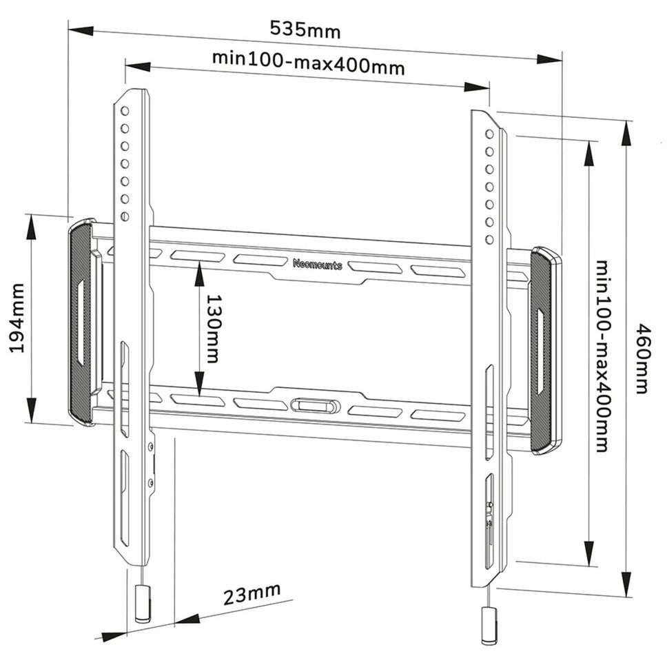 Neomounts Newstar WL30-550BL14 TV Wall Stant