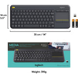 Clavier tactile sans fil Logitech K400 Plus