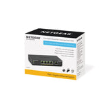 Netgear 5-port gigabit ethernet poe+ lasc neamhbhainistithe (gs3