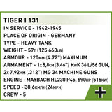 Cobi Tiger I 131 construction toy (1:72 scale)