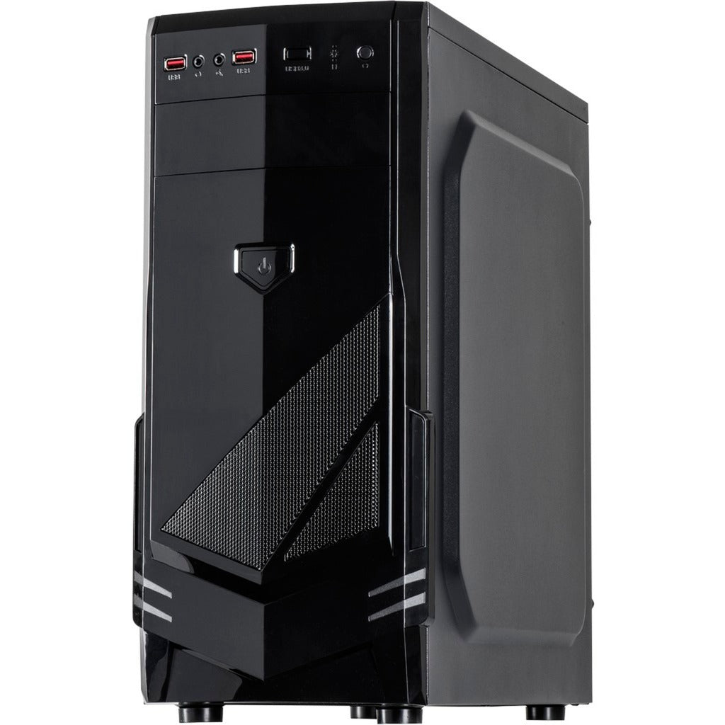 Inter-tech b-30 midi tornikotelo (musta | 2x USB-A)