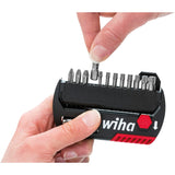 Wiha bit set flip selector standard 25 mm (black red, Torx® 13-piece 1 4 c6,3 with belt clip)