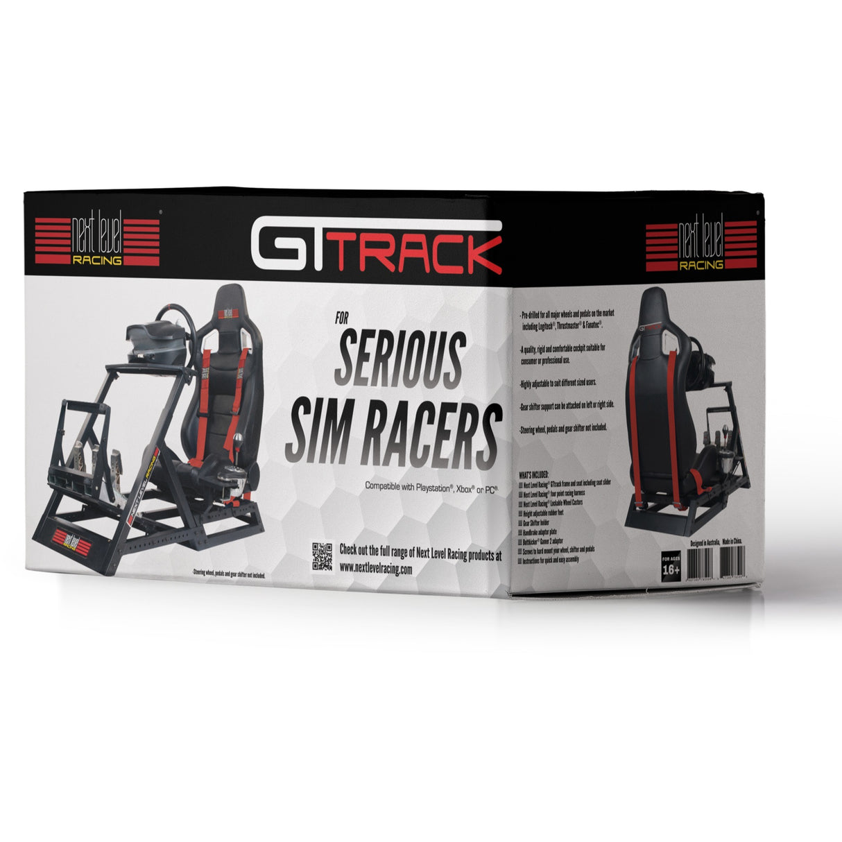 Next Level Racing GTtrack Simulator Cockpit Racing Simulator (Black)