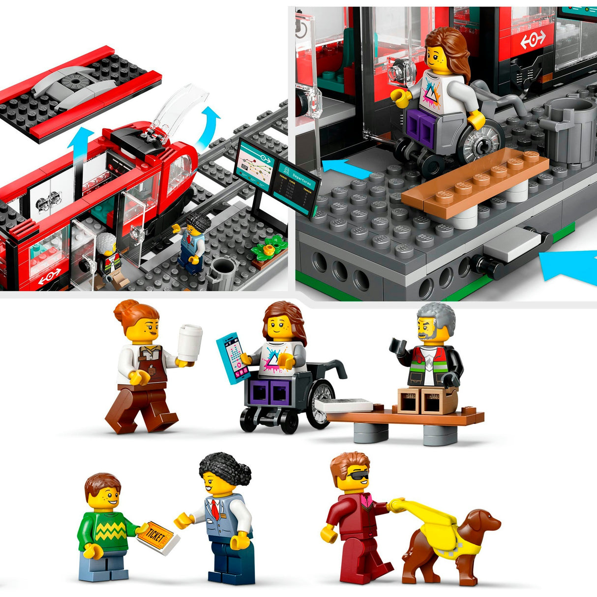 Lego city 60423 tramway et gare