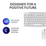 Logitech mk295 silent wireless keyboard and mouse combo, desktopset (grijs, us-international)