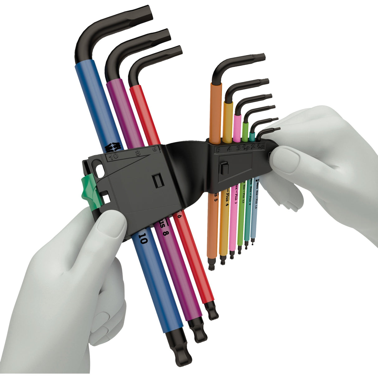 Waa zenus Schlësselen Set 950 9 Hex-plus Multicolour HF 1