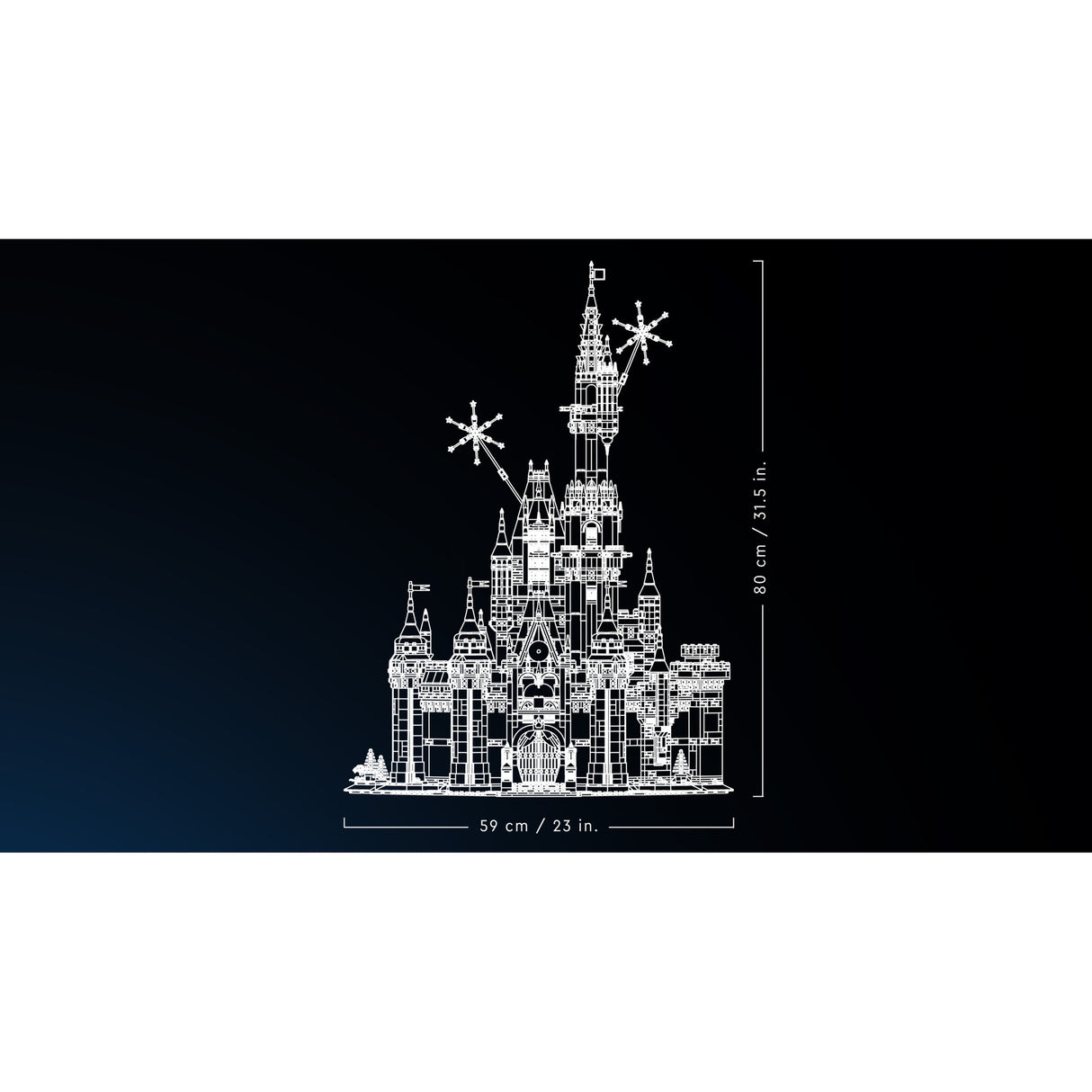 Lego disney - disney kasteel constructiespeelgoed (43222)
