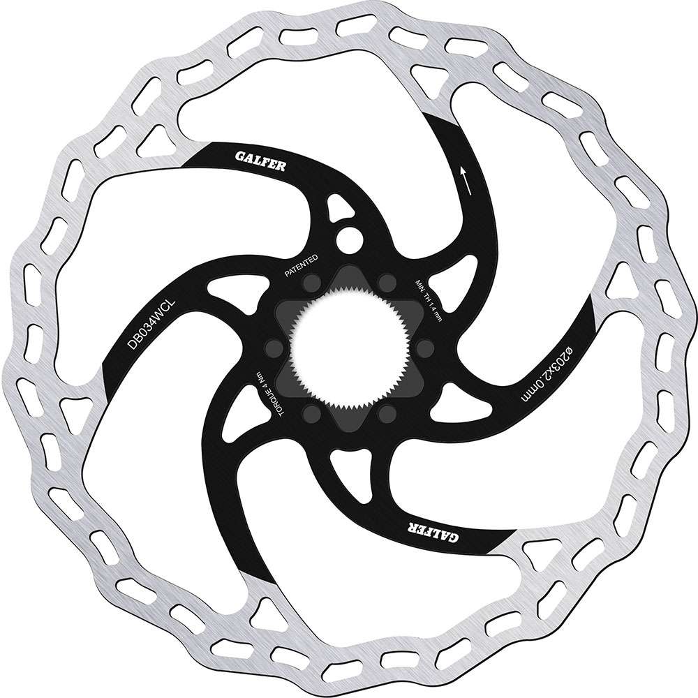 Galfer bike wave® fixed centerlock brake disc for e-bike