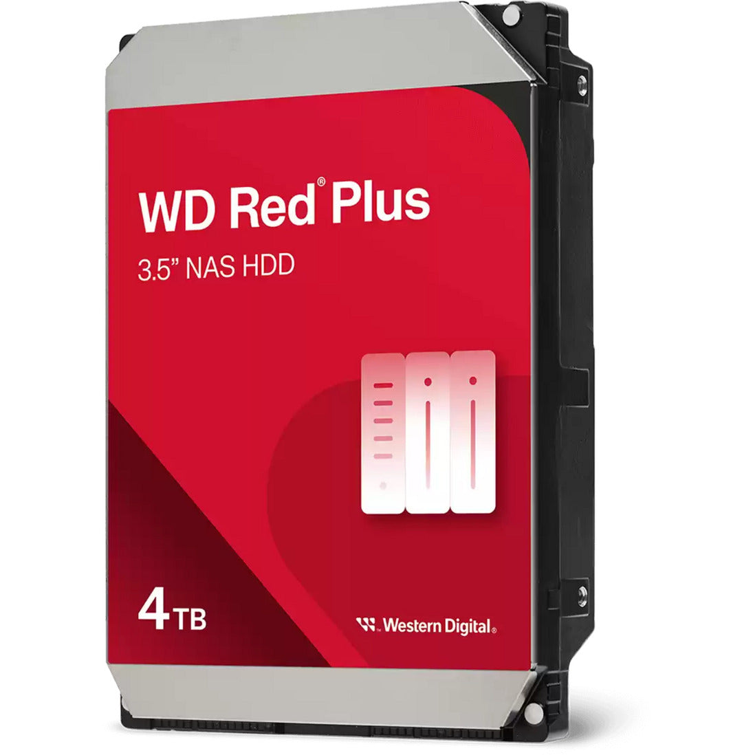 WD Red Plus 4 TB hard drive (40EFZZ, SATA 600, 24/7)