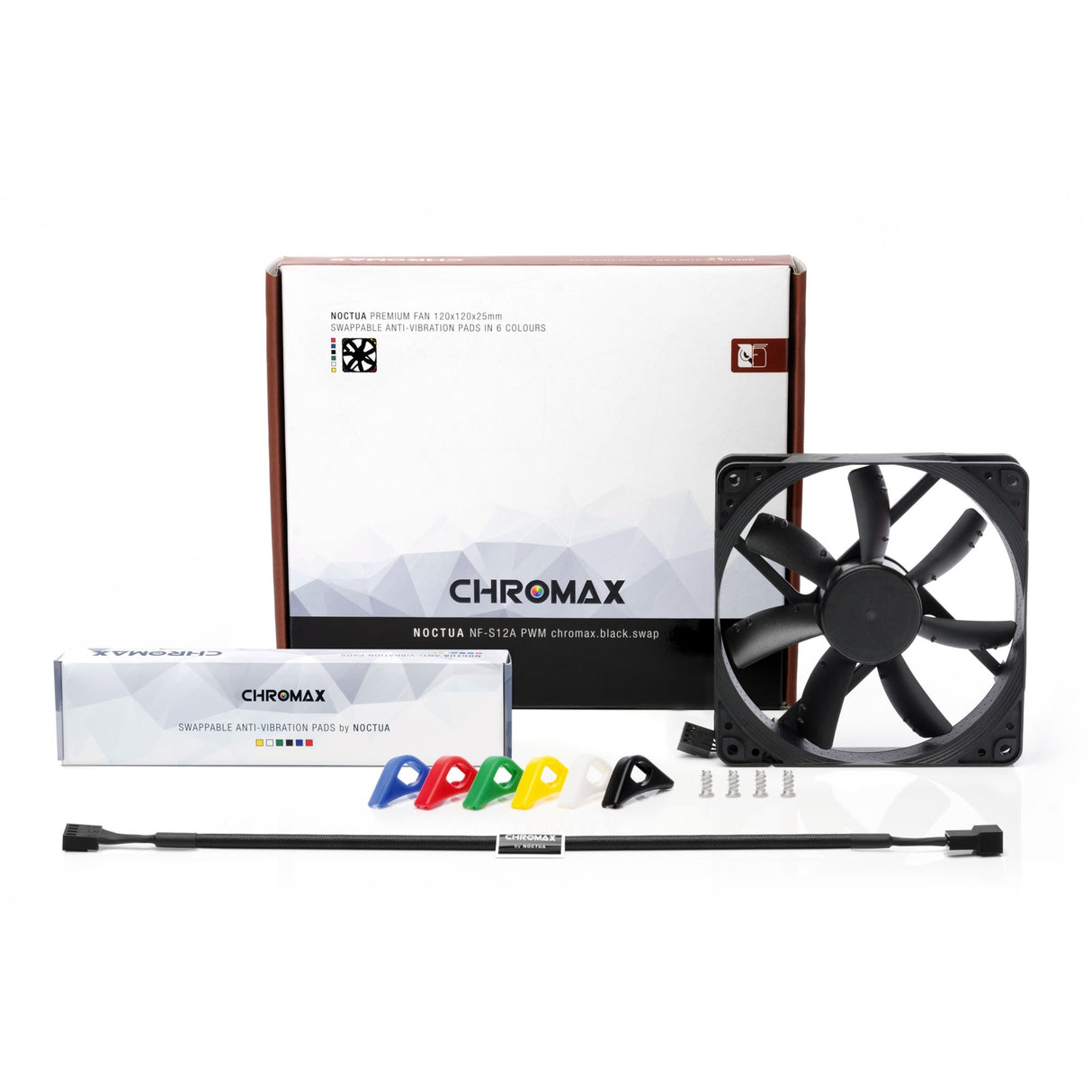 Noctua nf-s12a pwm cromax.black.swap