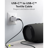 Goobay USB-C Fast Charger Nano (65 W) a USB-C Textilní kabel