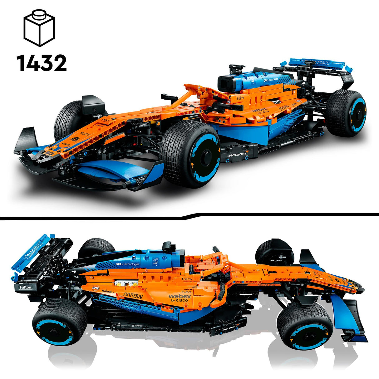 Lego technic 42141 mclaren formulė 1 lenktyninis automobilis