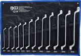 Bgs technic double ring wrench set cranked sw 6 x 7 - 30 x 32 mm 12 pcs.