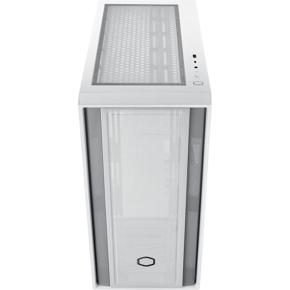 Cooler Master MasterBox 600 Lite Mid-Tower Case (White | 2x USB-A | 1x USB-C | RGB | Tempered Glass)