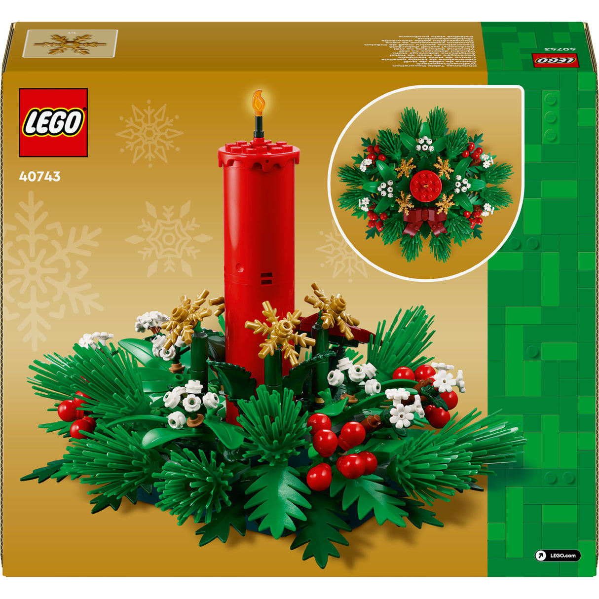 Lego 40743 estaciones decoración de mesa navideña