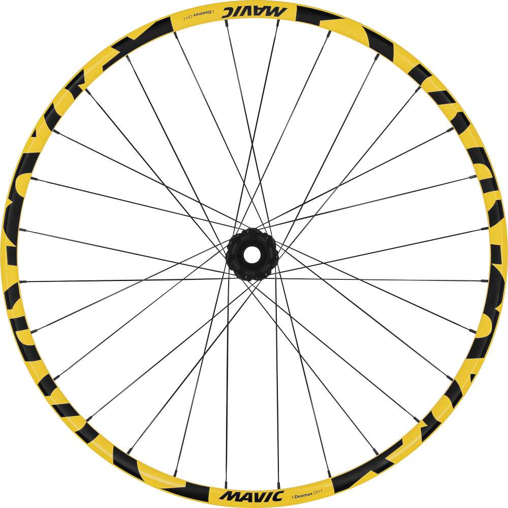 Mavic deemax dh ylw 29 boost 6-hole front wheel