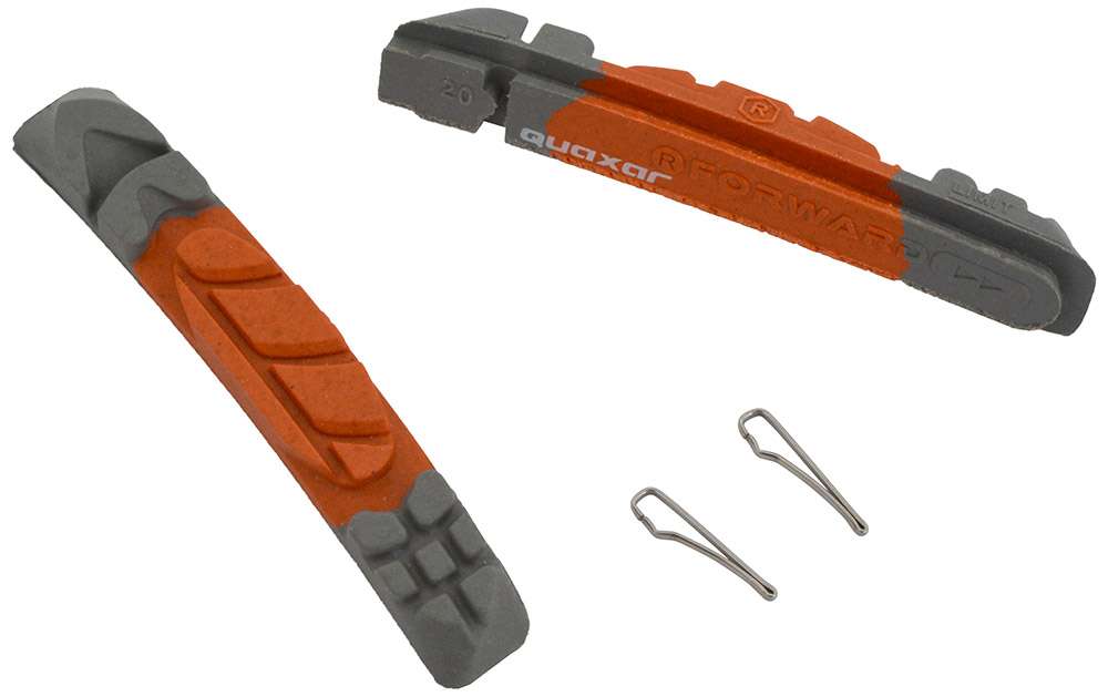 Quaxar triple cartridge color brake pads