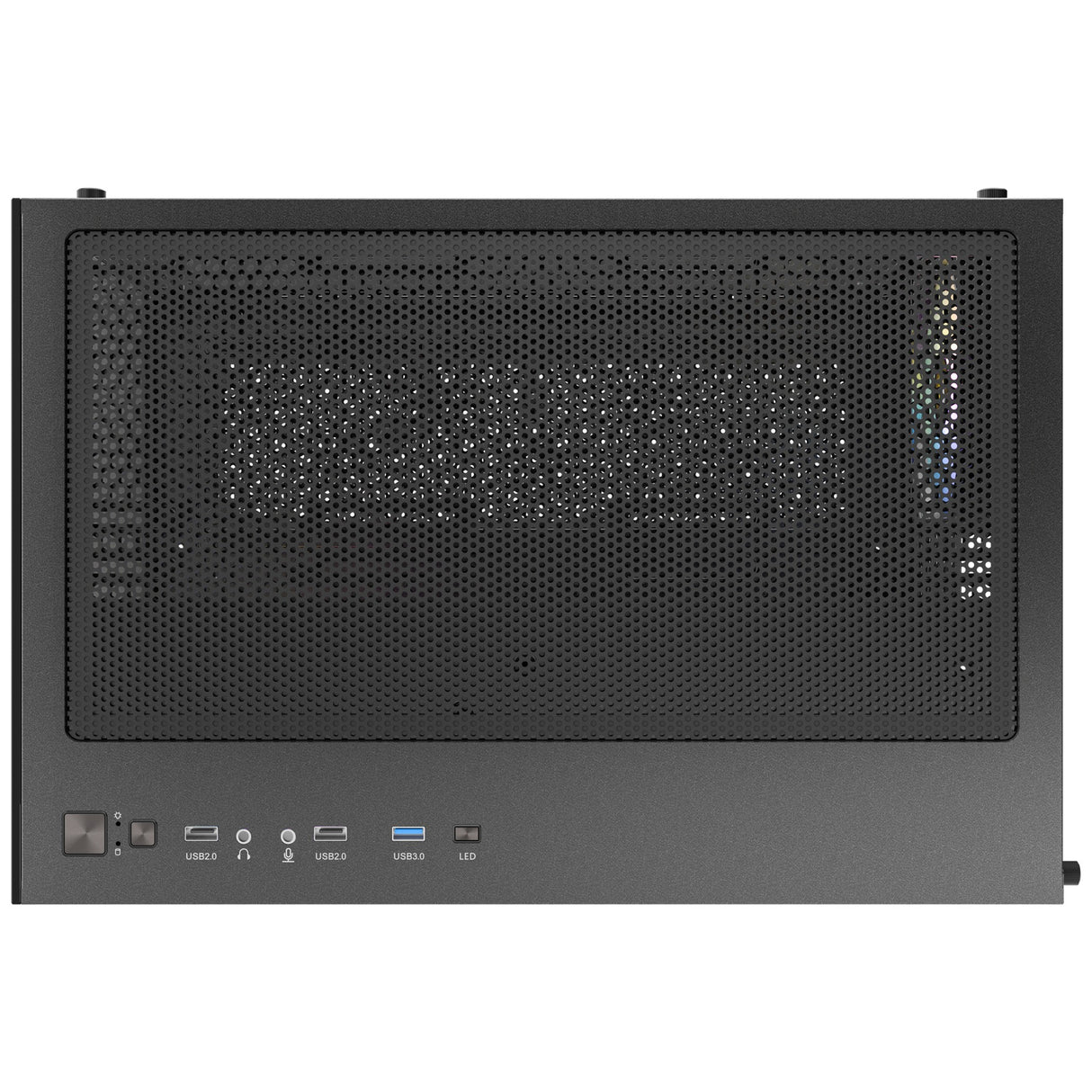 Caixa minitorre Antec cx600m argb (preta | 3x usb-a | vidro temperado)