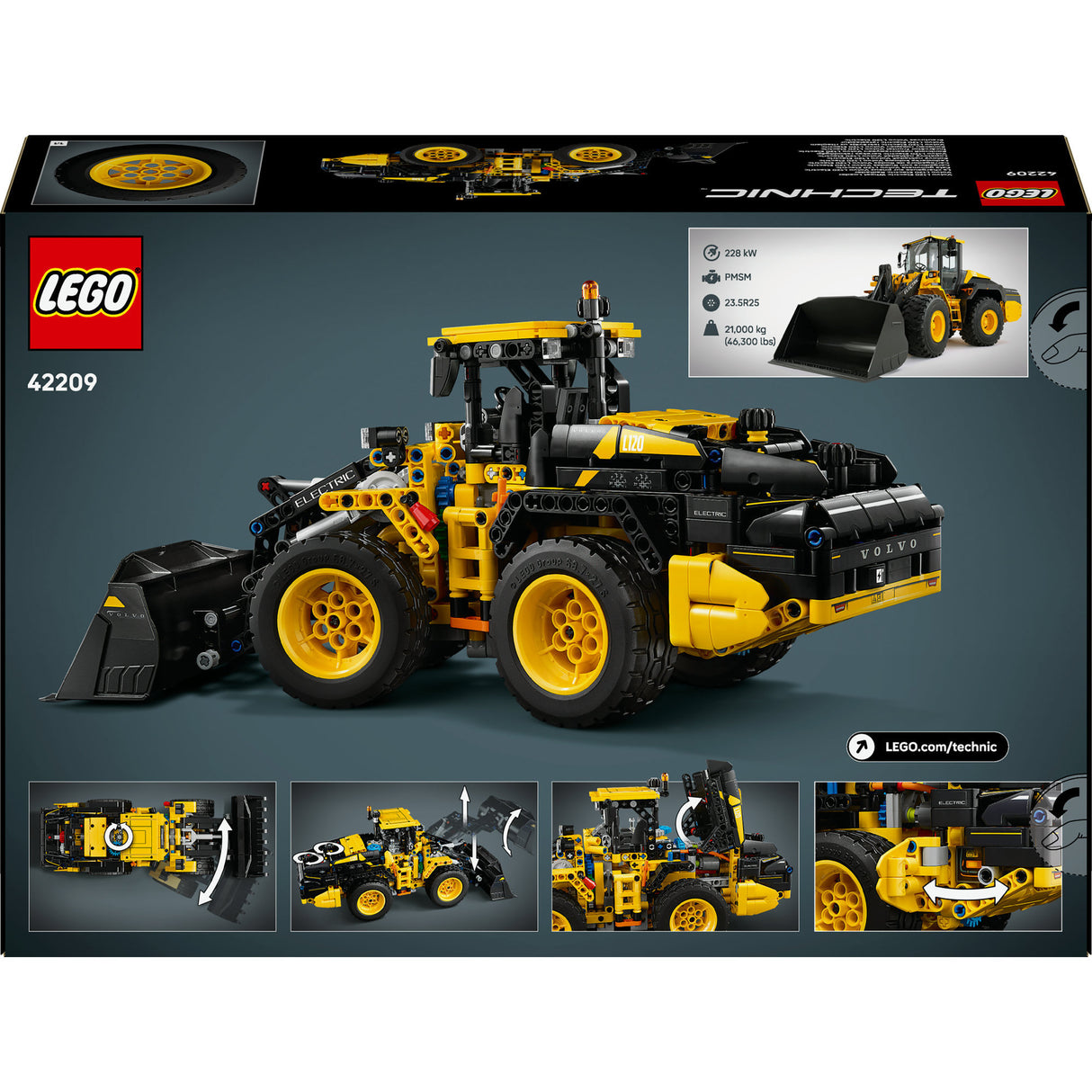 Lego technic 42209 volvo l120 elektrisk hjullæsser