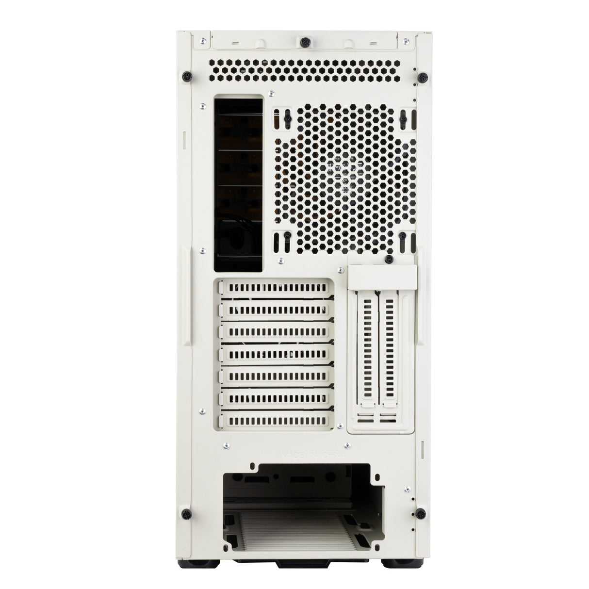 Silverstone flp02 midi tower behuizing (wit | 2x usb-a | 1x usb-c)