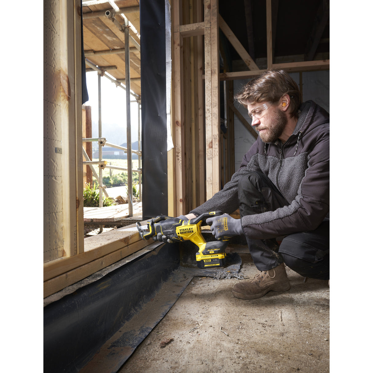 Stanley fatmax v20 18v borstelloze reciprozaag (zwart geel, accu en oplader niet inbegrepen)