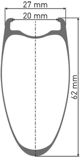 Dt swiss arc 1100 dicut® 62 28 cl shimano hg carbon rear wheel