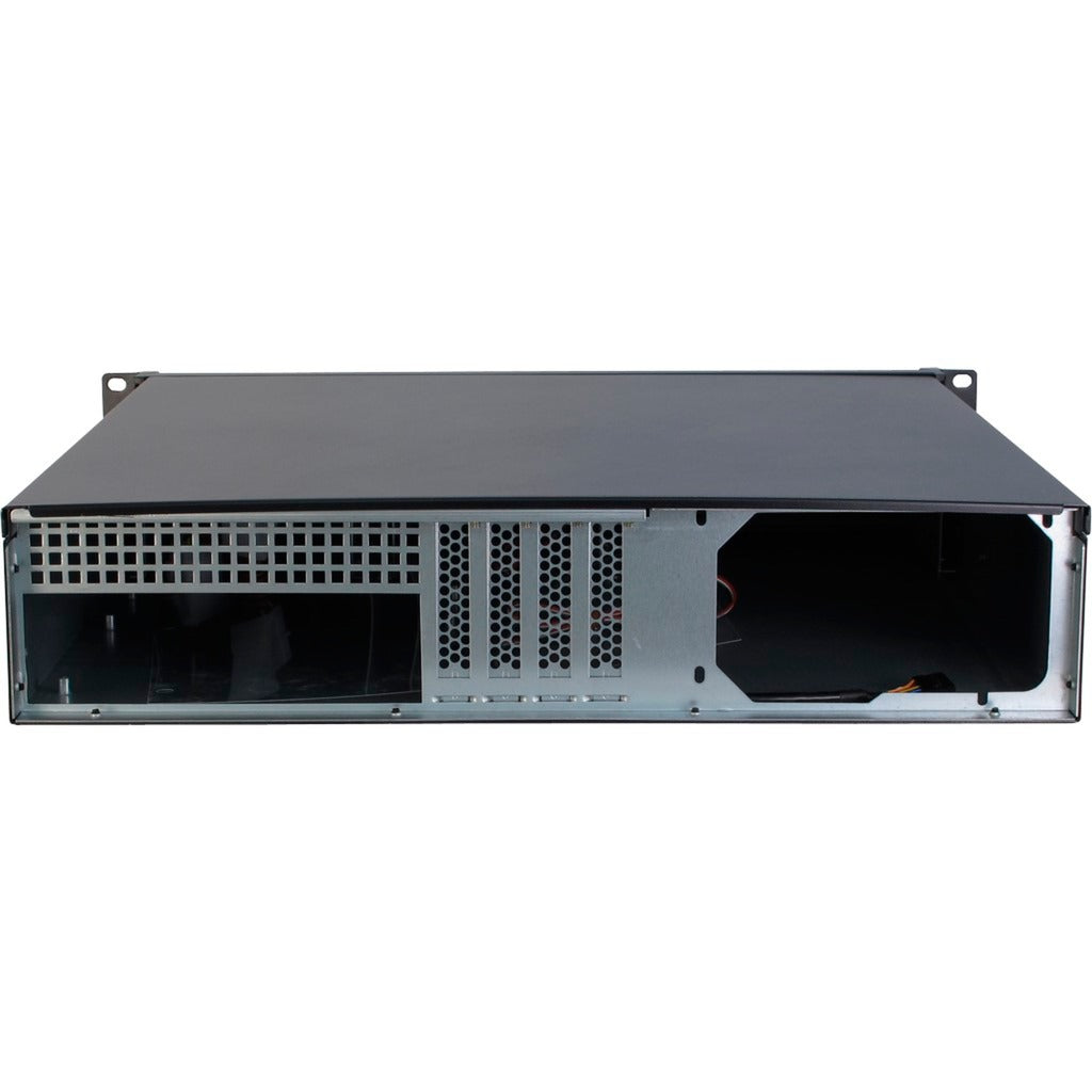 Inter-tech 2u-2098-sk rackmount chassis (black | 2x usb-a)