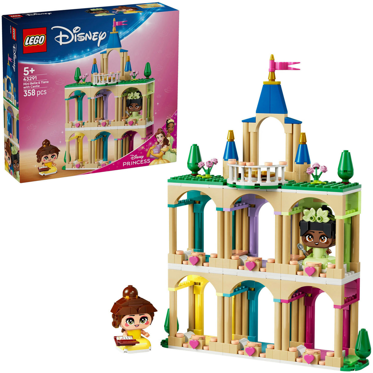 Lego Disney Princess 43291 Mini Belle e Tiana com Castelo
