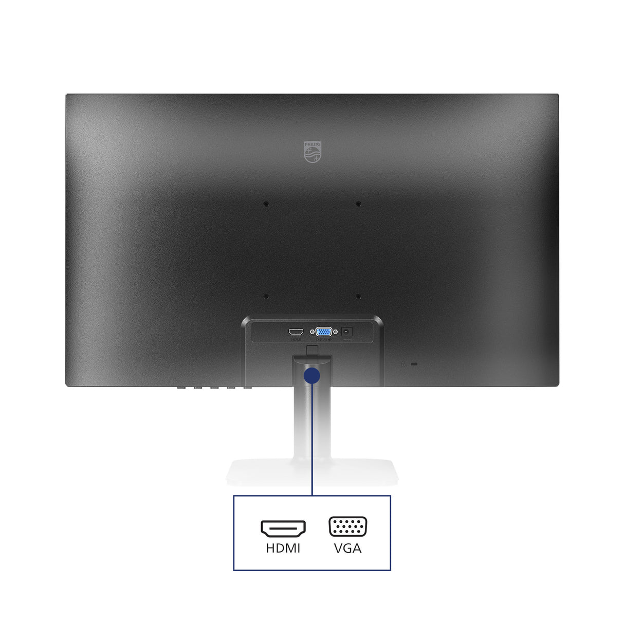 Monatóir Philips 24e2n1100lb 23.8 (dubh, hdmi, vga)